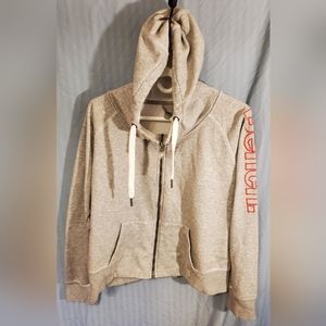 Bench Full Zipper Hoodie Sweater, Grey, Size Extra Large